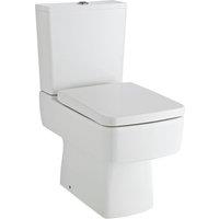 Balterley Compact Semi Flush to Wall Pan & Cistern WC Toilet (No Seat), 800x355mm in White
