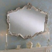 Regency Decorative Landscape Mirror Silver