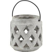 Love Lace Athena Stone Lattice Lantern in White