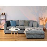 Abakus Direct Lucas Textured Stone Grey Corner Right Sofa Modern Comfort & Stylish Design
