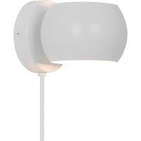 Nordlux Belir Wall Light White Metal Kitchen G9 Switch Plug In/Mains