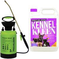 ProKleen 3L Pump Pressure Sprayer & Kennel Disinfectant 5 Fragrances Available in Lavender