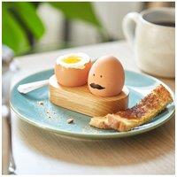 MijMoj Design Solid Oak Double Egg Cup in Light Oak
