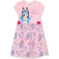 Bluey Girl's Party Dress in Pink | Size: 3-4 Years