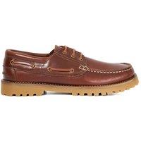 Dune London Men's 'St Bart' Leather Boat Shoes in Tan | Size: 9