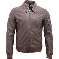 Infinity Leather Men's Cowhide Airline Leather A2 US Airforce Bomber Jacket in Burgundy | Size: Small