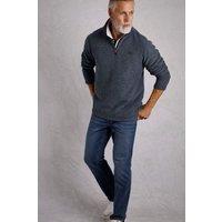 Weird Fish Men's Newark 1/4 Zip Grid Fleece in Navy | Size: Small