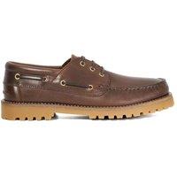 Dune London Men's 'St Bart' Leather Boat Shoes in Brown | Size: 9