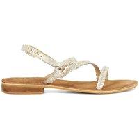 Dune London Women's 'Liller' Leather Sandals in Gold | Size: 3