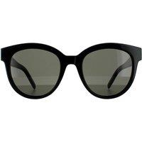 Saint Laurent Women's Round Black Grey Sunglasses