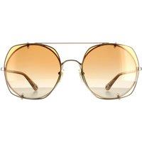 Chloe Women's Aviator Gold Orange Gradient CH0042S