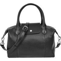 Womens Real Leather Handbag Small Top-Handle Tote Style Quinn White