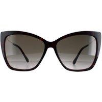 Jimmy Choo Women's Cat Eye Dark Havana Brown Gradient Seba/S