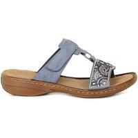 Rieker Women's 'Radiance' Mules in Blue | Size: 6