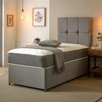 Starlight Beds Castle Hybrid Mattress 20cm Deep Memory Foam & Spring Support in White | Size: King