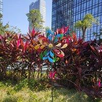 Primrose Metal Droplet Multicoloured Kinetic Wind Spinner 38cm