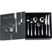 Arthur Price Signature 'Henley' Stainless Steel 56 Piece 8 Person Gift Boxed Cutlery Set in Silver