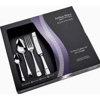 Arthur Price 'Georgian' Stainless Steel 24 Piece 6 Person Gift Boxed Cutlery Set in Silver