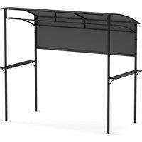 Costway 239 x 108 cm Grill Gazebo Outdoor Patio BBQ Canopy in Grey