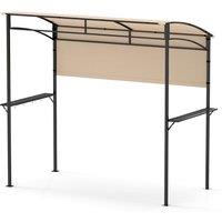 Costway 239 x 108 cm Grill Gazebo Outdoor Patio BBQ Canopy in Beige