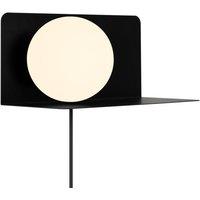 Nordlux Modern Indoor Wall Light Black Metal E14 Shelf - No, IP20