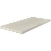 The Foam People Memory Foam Mattress Topper 1 Inch Deep Pressure-Relieving Comfort in White | Size: EU King