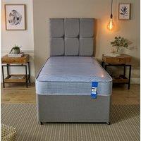 Starlight Beds Waterproof Mattress Durable Easy Clean PVC Coating Sprung Support in Blue | Size: Double