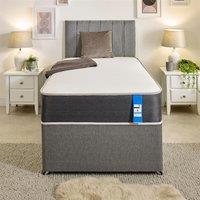 Starlight Beds Linear Cool Touch Hybrid Mattress 20cm Deep Soft Firmness in White | Size: King