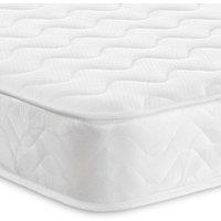 eXtreme Comfort Ltd Wave Design Sprung Mattress Soft Feel Deep Quilted Sleep Surface in White | Size: Double
