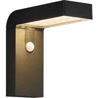 Nordlux Alya Outdoor Wall Light Solar Black Plastic Garden LED IP44 3000k