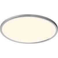 Nordlux Modern Indoor Ceiling Light Silver Plastic Intergrated LED 3-Level Dimming - Mains Powered, IP54