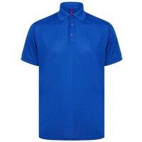 Henbury Men's Piqu Polo Shirt in Blue | Size: Medium