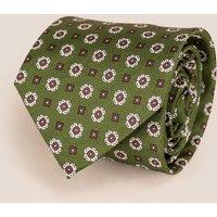 Oswin Hyde Men's Finn Green/Brown Tie in Green