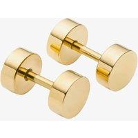 Fred Bennett Men's Gold Tone Plain Circle Stud Earrings E6286