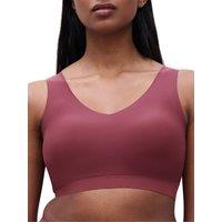 Chantelle Women's SoftStretch V-Neck Padded Crop Top in Red | Size: 8-10