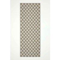 Homescapes Luxury Outdoor Rug Waterproof Reversible, Green May Geometric in Olive | Size: 75 cm x 200 cm