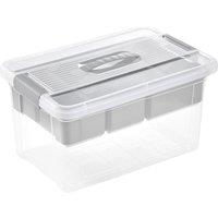 Keeeper Henri Organiser Box 16 Litre with Handle - Grey