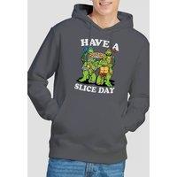 Teenage Mutant Ninja Turtles Tmnt Have A Slice Day Hoodie, Charcoal | Size: 2XL