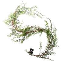 Leaf 200cm Artificial Garland Hanging Trailing Willow Plant in Green