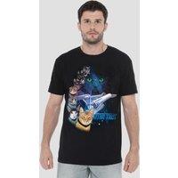 Star Trek Feline Galaxy T-Shirt, Black | Size: Large