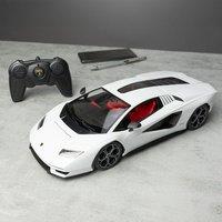 Menkind Rastar Remote Control White Lamborghini Countach LPI 800-4 1:18 Car