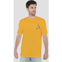 Star Trek Command Uniform W Foil T-Shirt, Gold | Size: XL