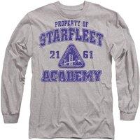 Star Trek Old School Long Sleeve T-Shirt, Athletic Heather in Grey | Size: 2XL