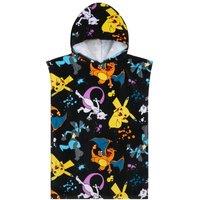 Pokemon Towelling Poncho 6/9 Years in Black