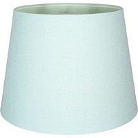 Happy Homewares Traditional Linen Fabric Drum Shade for Pendant & Lampshade in Duck Egg Blue | Size: 8 inches