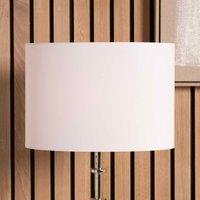 Ruma Ivory Oval Poly Cotton Lampshade for Table Lamps in White | Size: 14 inches