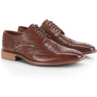 CATESBY ENGLAND Men's Churchill Premium Leather Brogue Shoes in Brown | Size: 12