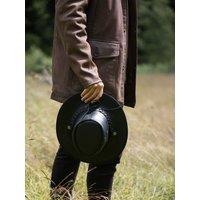 Lakeland Leather Men's 'Outback III' Australian Style Leather Hat in Black | Size: Large