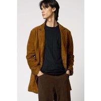 Barneys Originals Men's Tan Suede Blazer Jacket | Size: XS