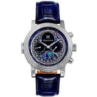 Legacy Leather-Band Watch with Day & Date